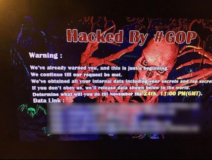 Sony pictures hacked